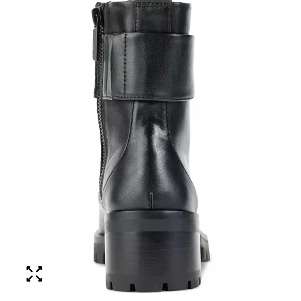 Karl Lagerfeld Black Combat Boots - Picture 4 of 8